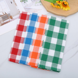 Paño de cocina a cuadros de 38x64 cm, paño absorbente de humedad, toalla gruesa de hilo único para uso en la cocina - Product Image 1