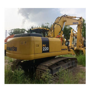 Excavatrice sur chenilles hydraulique Komatsu PC220 d'occasion, grande pelleuse de 22 tonnes, modèle Komatsu PC220-7 à vendre - Product Image 1