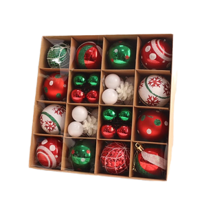 Hot Selling Mixed Shaped Plastic 6cm Ball Set 40PCS/<b>Box</b> Colorful Painted <b>Christmas</b> <b>Tree</b> Hanging Ornament Home Party - Product Image 3