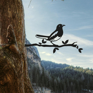 Corte láser al aire libre jardinería pájaro arte oxidado corte láser Metal silueta pájaro jardín decoración - Product Image 4
