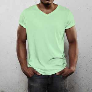 T-shirt unisexe solide en coton 100% épais - Product Image 1