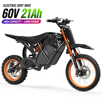 US Fast Shipping 60V 4000W 50MPH Electric Motorcycles Pit Bike Mid-drive Motor Adult Electric Dirt Bike with 1 Year Warranty
