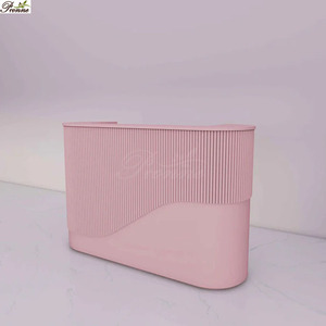 Mostrador de Recepción Moderno para Salón de Belleza o Peluquería, Color Rosa - Product Image 4