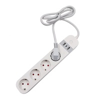 EU Schuko Smart WiFi Plug Enchufes de 4 salidas con 2 * USB y 1 * Regleta de alimentación tipo C