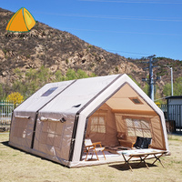 Tente gonflable instantanée Yatu 17.28 quatre saisons, double couche, imperméable, en tissu Oxford, une chambre, pour 6 à 8 personnes, camping en plein air