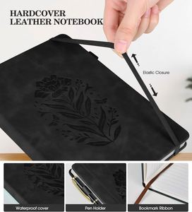 Personalized <b>A5</b> Hardcover Leather <b>Lined</b> Journal with Custom Logo - Wholesale Promotional Gift <b>Notebook</b> - Product Image 3