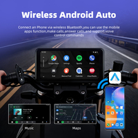 M17B Pantalla IPS HD de 6.25 Pulgadas a Prueba de Agua IP67, Navegación GPS Inalámbrica, Android Auto para Motocicleta, Pantalla Inalámbrica Carplay para Moto