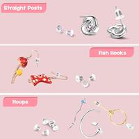 Silicone Boucle D'oreille Dos Doux Clair Oreille De Sécurité Dos Coussinets Backstops Bouchon D'embrayage Remplacement pour Hameçon Boucle D'oreille Goujons Cerceaux