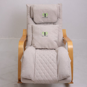 Smart Electric Massage Rocking Chair With Neck Back Hip Massage For Elderly Home Use Beige Color Plug In Power - Product Image 2