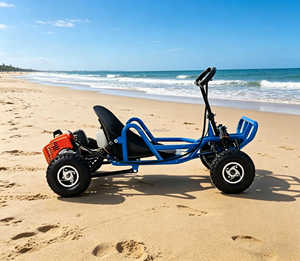 Nouveau kart à pédales tout-terrain à moteur 80CC à deux temps, alimenté à l'essence, pour course en extérieur, drift sur la plage, vitesse maximale de 35 km/h - Product Image 5