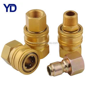 Brass or Stainless steel Non-valved Pneumatic Hydraulic Quick Couplings
