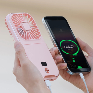 Wholesale Smart Home Products Hanging Neck Fans <b>Mini</b> Portable Folding <b>USB</b> Charging Power Bank Handheld Desktop - Product Image 2