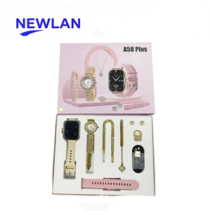 Smartwatch Sportivo Newlan Best Seller, Set di Gioielli alla Moda Unisex A58 Plus, Impermeabile IP67, Notifiche Chiamate, Email e Calendario - Product Image 1
