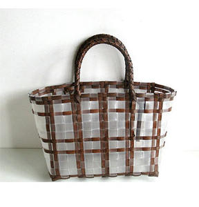 Sac fourre-tout de plage d'été pour femme, personnalisé par un designer, vente en gros 2025, en PVC tressé, polyester, toile et paille, pour la publicité et l'usage quotidien - Product Image 3