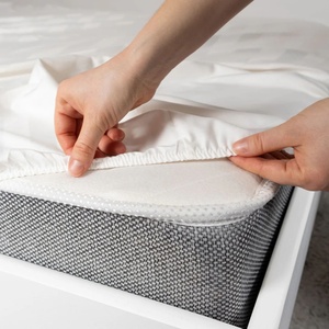 Sábana Ajustable de Microfibra para Hotel, Duradera, Transpirable, Lisa, 300 Hilos, Poliéster de Alta Calidad, Tamaño Individual, Matrimonial, Queen, King - Product Image 4