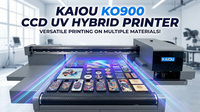 Imprimante UV multifonction haute vitesse industrielle automatique à convoyeur avec positionnement visuel CCD KAIOU 900*2000mm Ricoh G6 4
