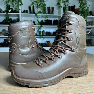Bottes de randonnée tactiques imperméables en cuir marron SFA1 Malaysia Froest Jungle, chaussures de trekking en cuir pour activités de plein air - Product Image 2