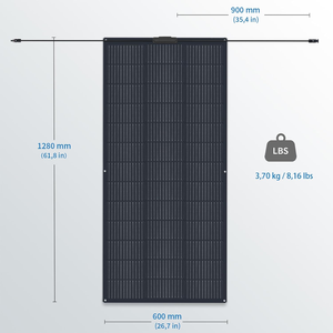 Panneau solaire flexible monocristallin <span class=keywords><strong>AHONY</strong></span> LS-220W 220W durable, efficacité 18%, pour extérieur, toit de camping-car, caravane, remorque, bateau, tente, OEM - Product Image 5