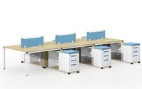 Conception Simple de meubles de bureau pour table de bureau linéaire, cabine et table de travail