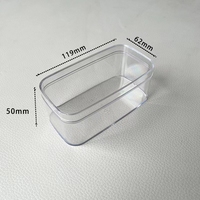Boîte d'emballage de bonbons PS en plastique transparent personnalisée boîte d'emballage de gâteau pour l'industrie alimentaire