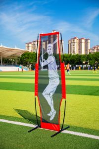 Filet de Pratique de Baseball Personnalisable avec Cible pour Lanceur, Conception de Pare-balles Humanoïde, en Polyester et Cadre en Fer avec Renfort en Fibre de Verre - Product Image 4