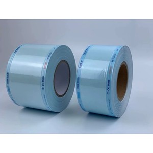 Sacs de stérilisation dentaire en papier et plastique en rouleau, film bleu thermoscellable, autoclave à vapeur, usage médical, certifié EN868 - Product Image 2