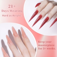 Gel UV de construction pour ongles en gel dur à marque privée, auto-nivelant, sans TPO ni HEMA, pour extensions d'ongles, fournitures de salon, OEM/ODM