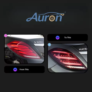 ไฟท้าย LED แบบ Sequential รุ่นใหม่ AURON เลนส์ใส 6000K MR-MB-W222-13-16-TL สำหรับ Mercedes-Benz S-Class W222 Facelift ชุดอัพเกรดแบบ Retrofit คุณภาพเทียบเท่า OE - Product Image 4