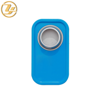 Bidon d'huile moteur en fer blanc anti-déversement de 1L, style F, bidon métallique carré avec couvercles supérieurs et inférieurs à ouverture facile, bouchon à vis de 42mm avec bec verseur
