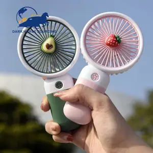 Kipas angin kecil portabel, kipas pendingin udara Mini elektrik genggam USB dapat diisi daya ulang musim panas