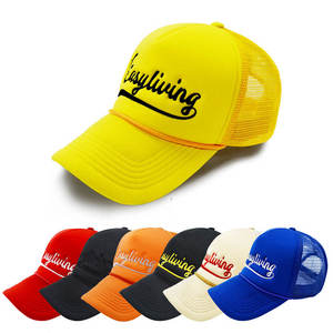 Casquette Trucker 5 Panneaux avec Logo Brodé, Dos en Maille Multicolore, Fermeture Snapback pour Hommes et Femmes, Extérieur, Faible MOQ, Expédition Rapide, Haute Qualité - Product Image 1