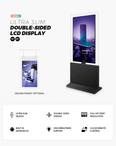 Double Side Dual <b>Screen</b> Shop Window High Brightness Android Wifi Advertising Kiosk Floor <b>Stand</b> Display - Product Image 2