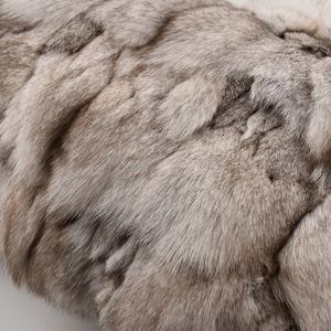 Luxueux gris <span class=keywords><strong>café</strong></span> <span class=keywords><strong>renard</strong></span> fourrure taie d'oreiller hôtel modèle chambre canapé salon Villa taille housse de coussin décoratif et coussins - Product Image 3