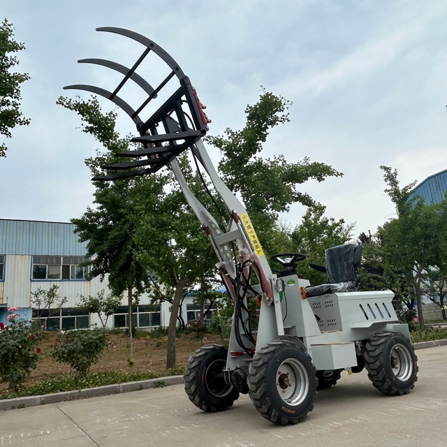 VOLNOS Small Electric Compact Front Mini Workshop Electric Wheel Self Front End Loader 750kg Electric Price Industrial