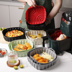 Inserti Quadrati <span class=keywords><strong>in</strong></span> Silicone da 8 Pollici per <span class=keywords><strong>Friggitrice</strong></span> <span class=keywords><strong>ad</strong></span> <span class=keywords><strong>Aria</strong></span>, Riutilizzabili, per Forno e Microonde - Product Image 2