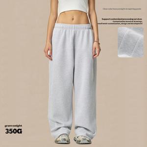 Pantaloni da Uomo in Felpa di Cotone e Poliestere 350G, Taglie Forti, Personalizzabili, con Linee a Contrasto, Stile Retrò Streetwear, Gamba Dritta, Casual con Coulisse - Product Image 3