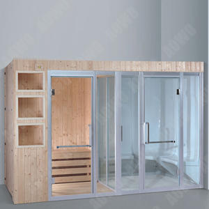 Di alta qualità Finnish sauna personalizzata bagno di ghiaccio turco terapia del sale bagno completo prefabbricato vapore umido all'aperto sauna - Product Image 2