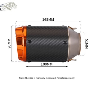 Silencieux d'échappement universel pour moto en acier inoxydable 51 mm, <span class=keywords><strong>DB</strong></span> <span class=keywords><strong>Killer</strong></span> pour Kawasaki NINJA400 Crf150 Gsxr150 <span class=keywords><strong>Z900</strong></span> Z75 Xj6 - Product Image 4