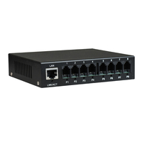 Multiplexeur vocal 8 canaux Fxs/Fxo sur fibre optique + FE PCM