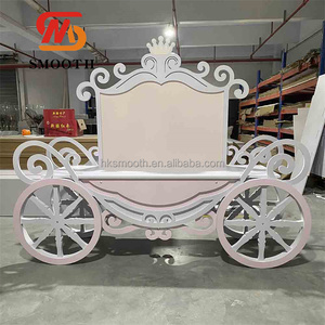 Carrito de Postres Elegante, Carrito de Champán, Estilo Princesa de las Flores, Carrito de Dulces para Decoración de Bodas - Product Image 3