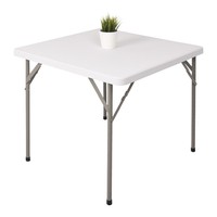 Table de jeu de puzzle de bureau en plastique carrée pliante Camping pratique Table pliante de fête de pique-nique
