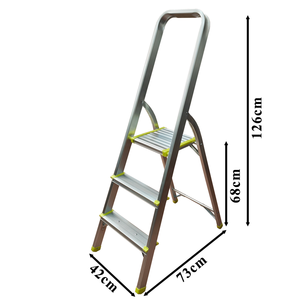 <span class=keywords><strong>Escalera</strong></span> Plegable de Aluminio de 3 Peldaños de Alta Calidad <span class=keywords><strong>para</strong></span> Uso Doméstico con Pedal Antideslizante - Product Image 5