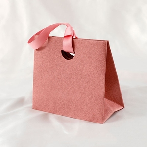 Neue Elegante und Umweltfreundliche Luxus-Papiertragetasche mit Individuellem Logo für Kosmetik, Ringe, Halsketten, Schmuck – Kleine Geschenktüte für Hochzeit und Einkauf - Product Image 6
