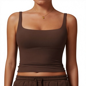 Débardeurs d'été pour femmes de haute qualité en jersey brodé, mélange coton/polyester, séchage rapide, respirant, écologique, personnalisable OEM - Product Image 1