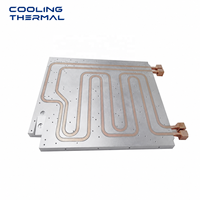 Plaque de refroidissement liquide en aluminium de haute qualité, solution de technologie d'énergie thermique pour processeur, refroidissement par eau froide avec ventilateurs