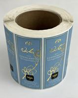 Étiquettes de vin personnalisées en papier couché brillant avec dorure à chaud en relief, sensibles à la chaleur, avec adhésif en rouleau, impression CMJN/