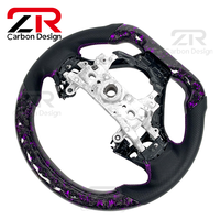 Accessoires intérieurs pour Honda Civic 9e génération LXR Si, cuir véritable, fibre de carbone forgée personnalisée, volant sport LED RPM