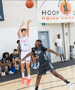 Jugend-Basketball-Uniformen Lila - Individuell Bedrucktes Sublimiertes Schnelltrocknendes Team-Trikot-Shorts-Set für Sommer Atmungsaktiv 100% Polyester - Product Image 6