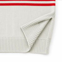 Pull en coton tricoté à col polo pour homme, 7 GG, respirant, anti-plis, anti-bouloches, anti-rétrécissement, motif lettres, idéal pour l'hiver