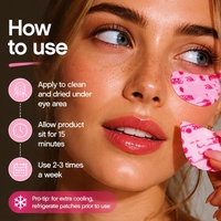 Patchs Hydrogel Jetables Non Tissés Éclaircissants pour les Yeux et le Visage – Anti-Poches, Cernes et Ridules – Usage Quotidien